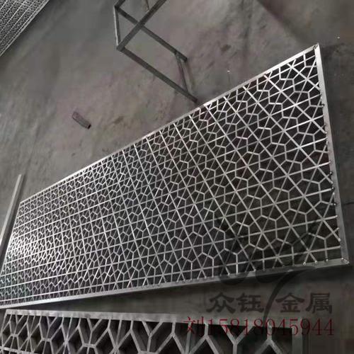 豪华餐厅新中式铝板雕刻屏风包安装 _铝格栅-佛山市禅城区众钰金属
